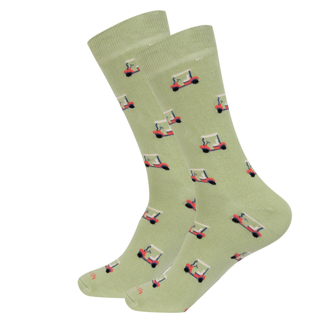 Green Golf Cart Socks