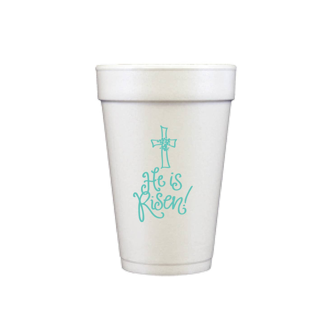 He Is Risen! Styrofoam Cups