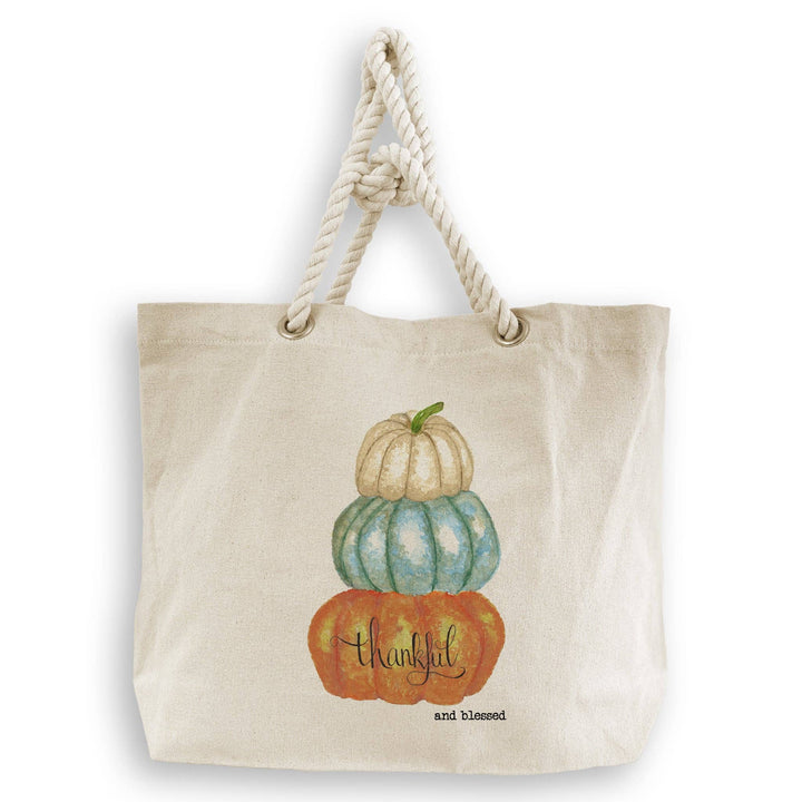 Thankful and Blessed Pumpkin Tea Towel