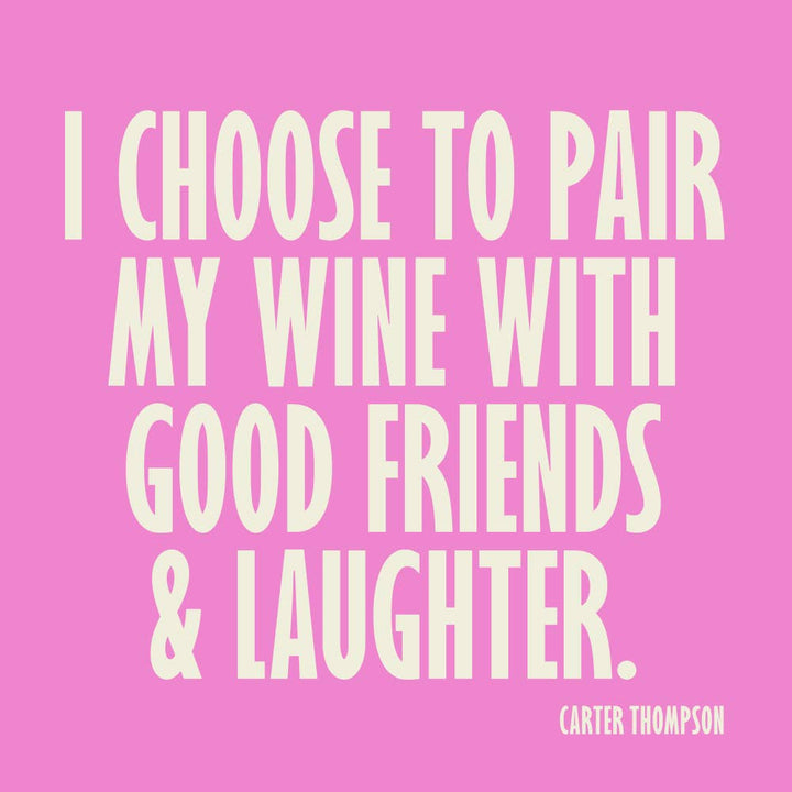 Funny Wine & Friends Cocktail Napkins