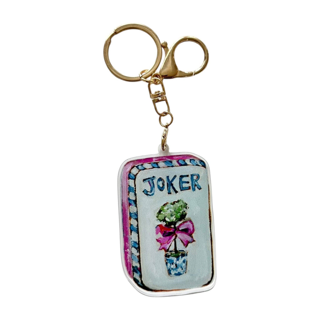 Mahjong Joker Key Chain