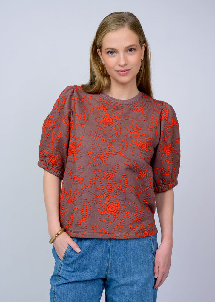 Floral Vines Knit Top Ivy Jane