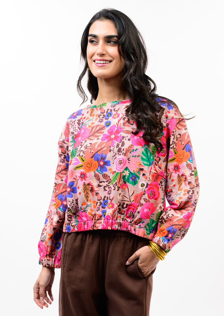 Rich Fall Floral Crewneck | Ivy Jane