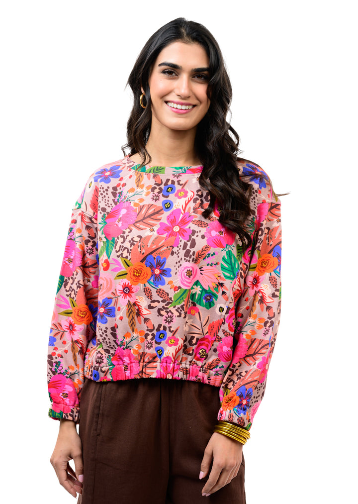 Rich Fall Floral Crewneck | Ivy Jane