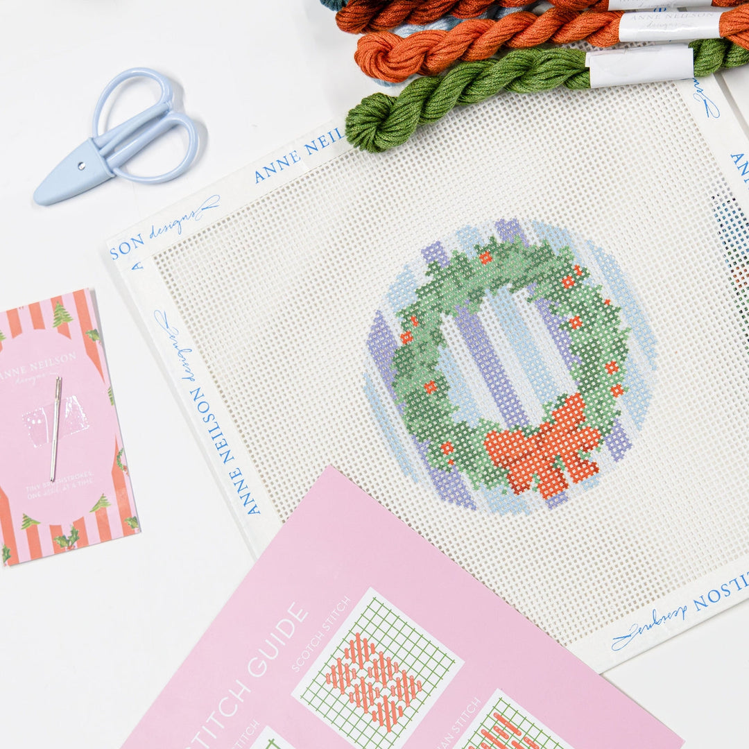Everlasting Wreath | Beginner Needlepoint Kit
