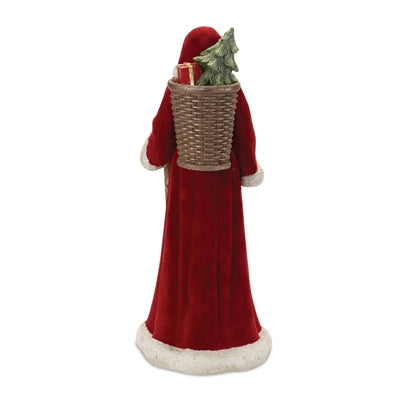 Tall Santa Figurine, 14.5"H