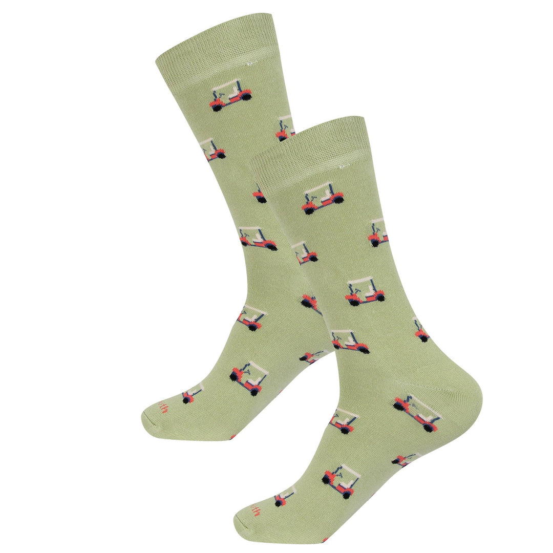 Green Golf Cart Socks