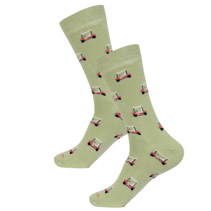 Green Golf Cart Socks
