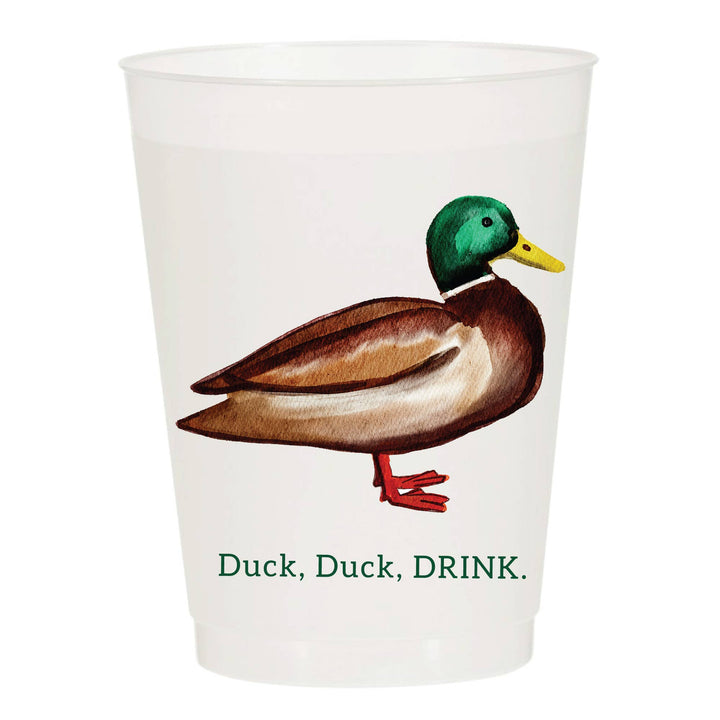 Duck Duck Drink Mallard Frosted Cups