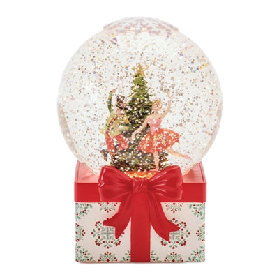 Snow Globe w/Ballerina & Soldier, 6.5”H