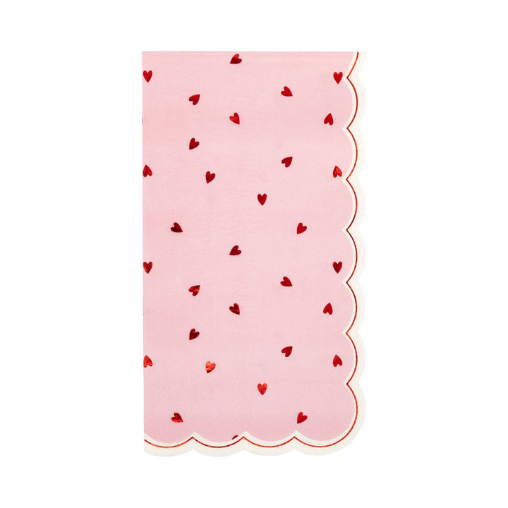 Scattered Hearts Dinner Napkin