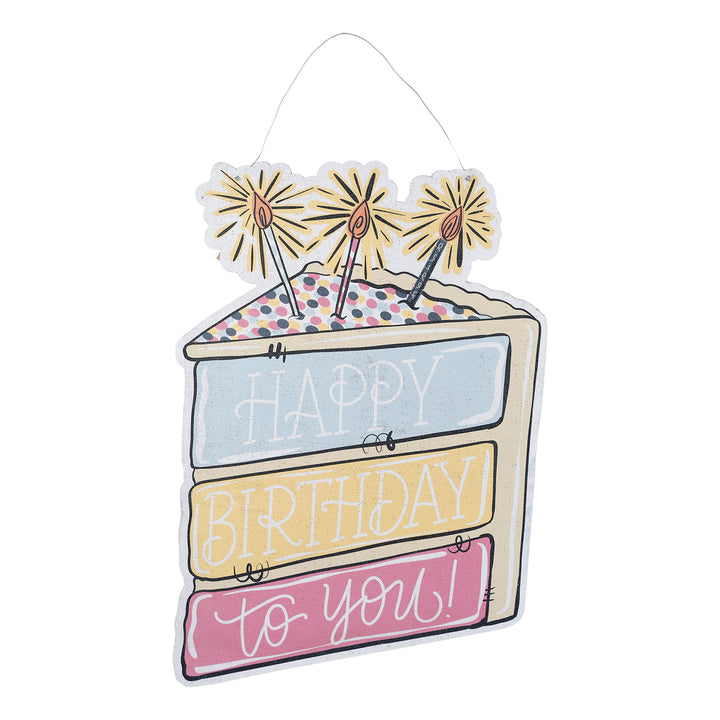 Celebrate/Happy Birthday Cake Door Hanger