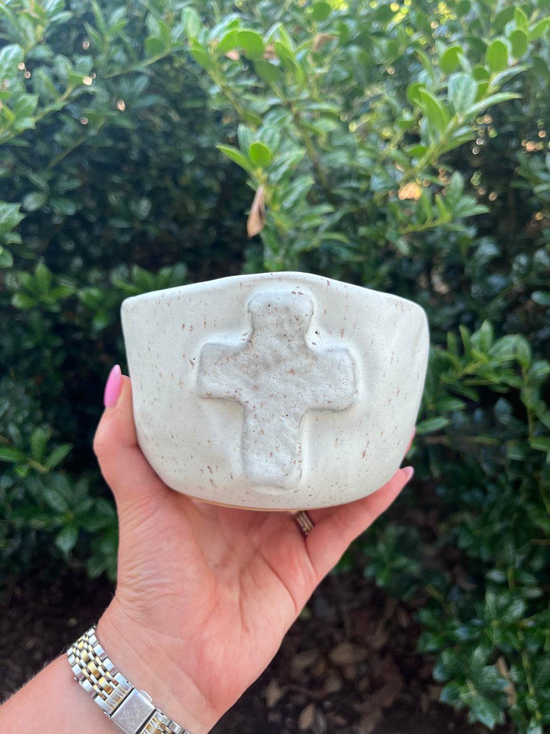 Oxford White Cross Candle
