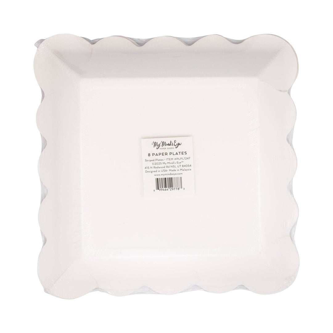 Halloween Stripe Paper Plates