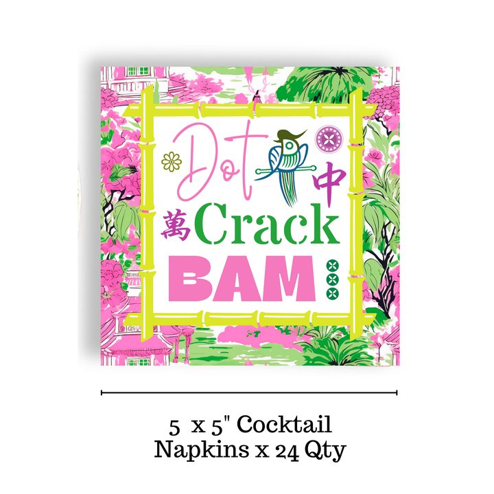 Bright Mahjong Cocktail Napkin