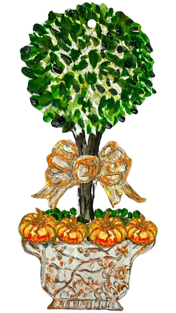 Pumpkin Topiary Door Hangers
