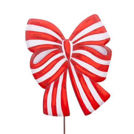 Christmas Bow Yard Stake