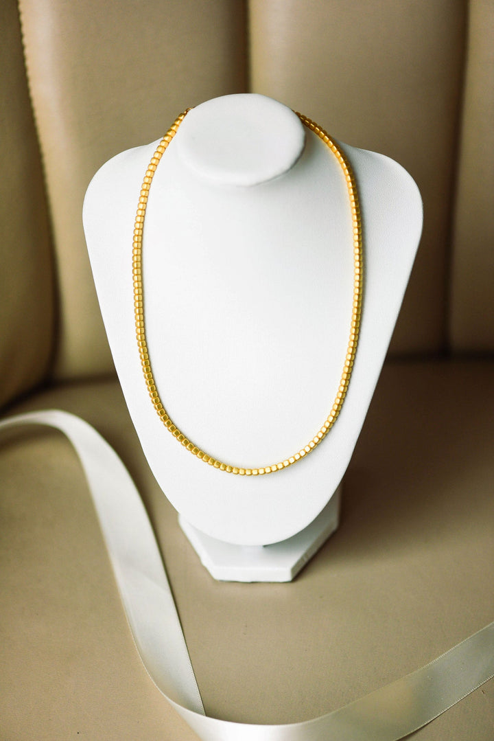 Tatum James Square Bead Necklace