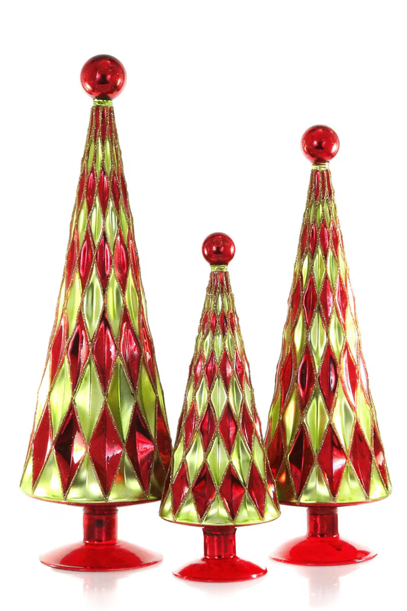 Mid Century Lime Diamond Trees| Cody Foster