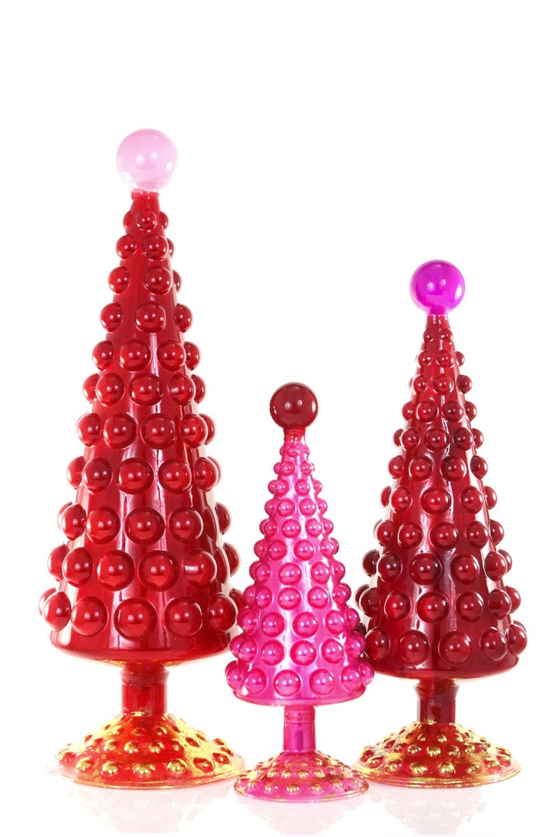 Modern Hobnail Trees in Rouge | Cody Foster