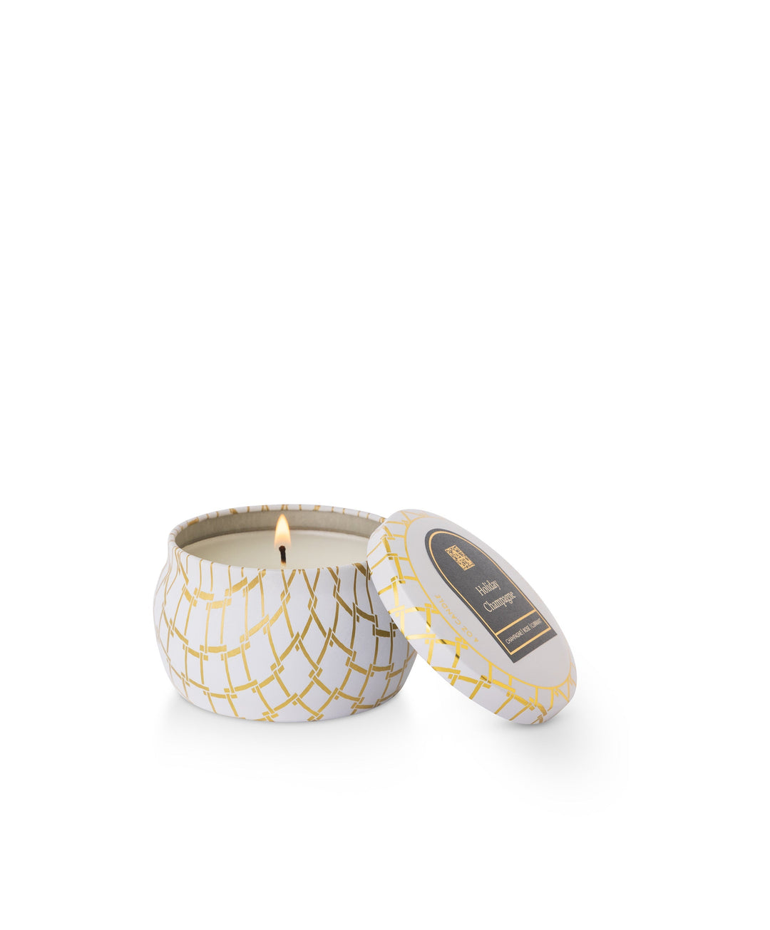 Holiday Champagne | Printed Travel Tin Candle