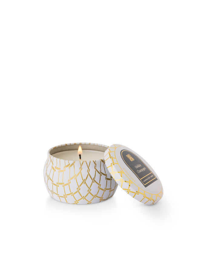 Holiday Champagne | Printed Travel Tin Candle