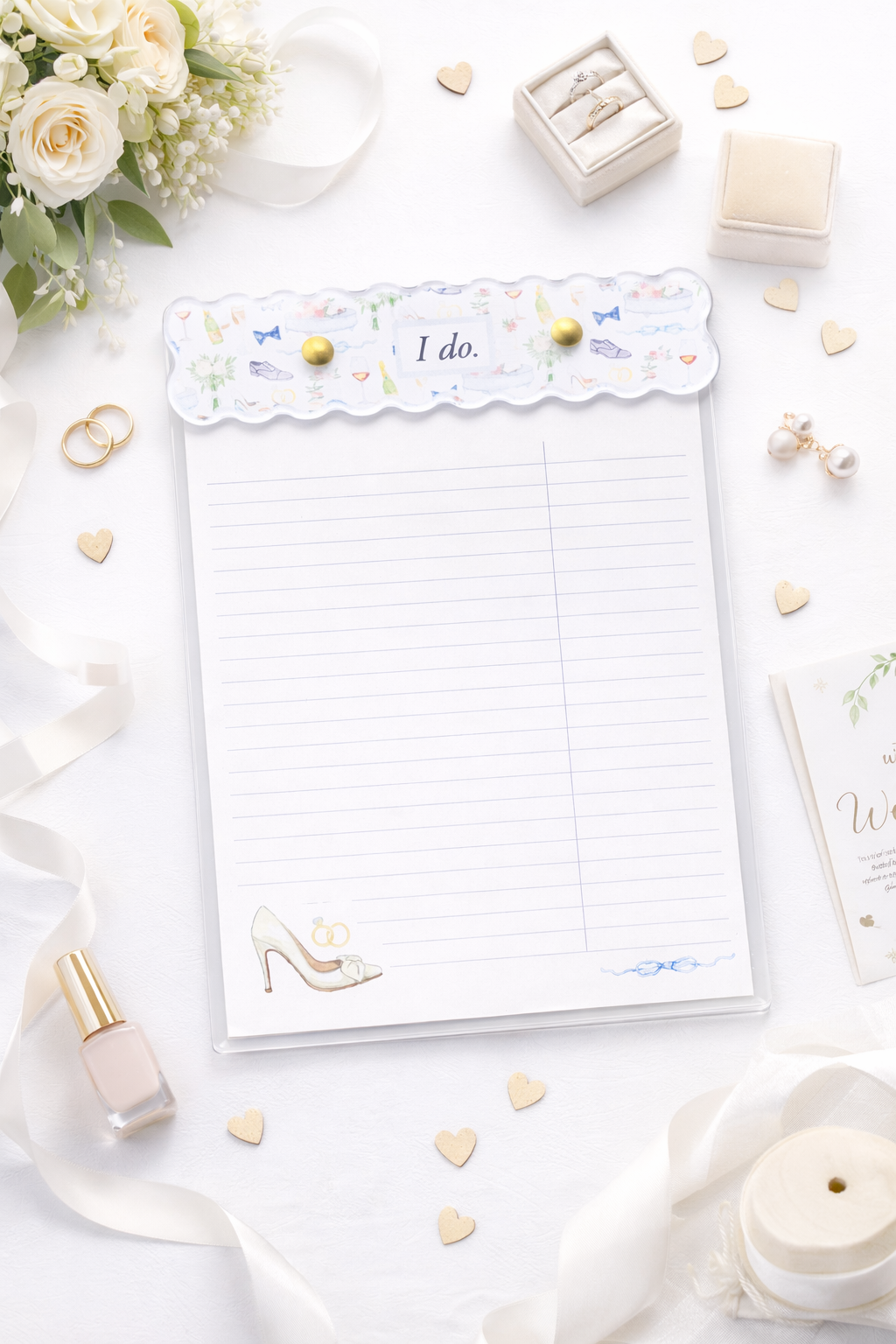 I Do Acrylic Notepad