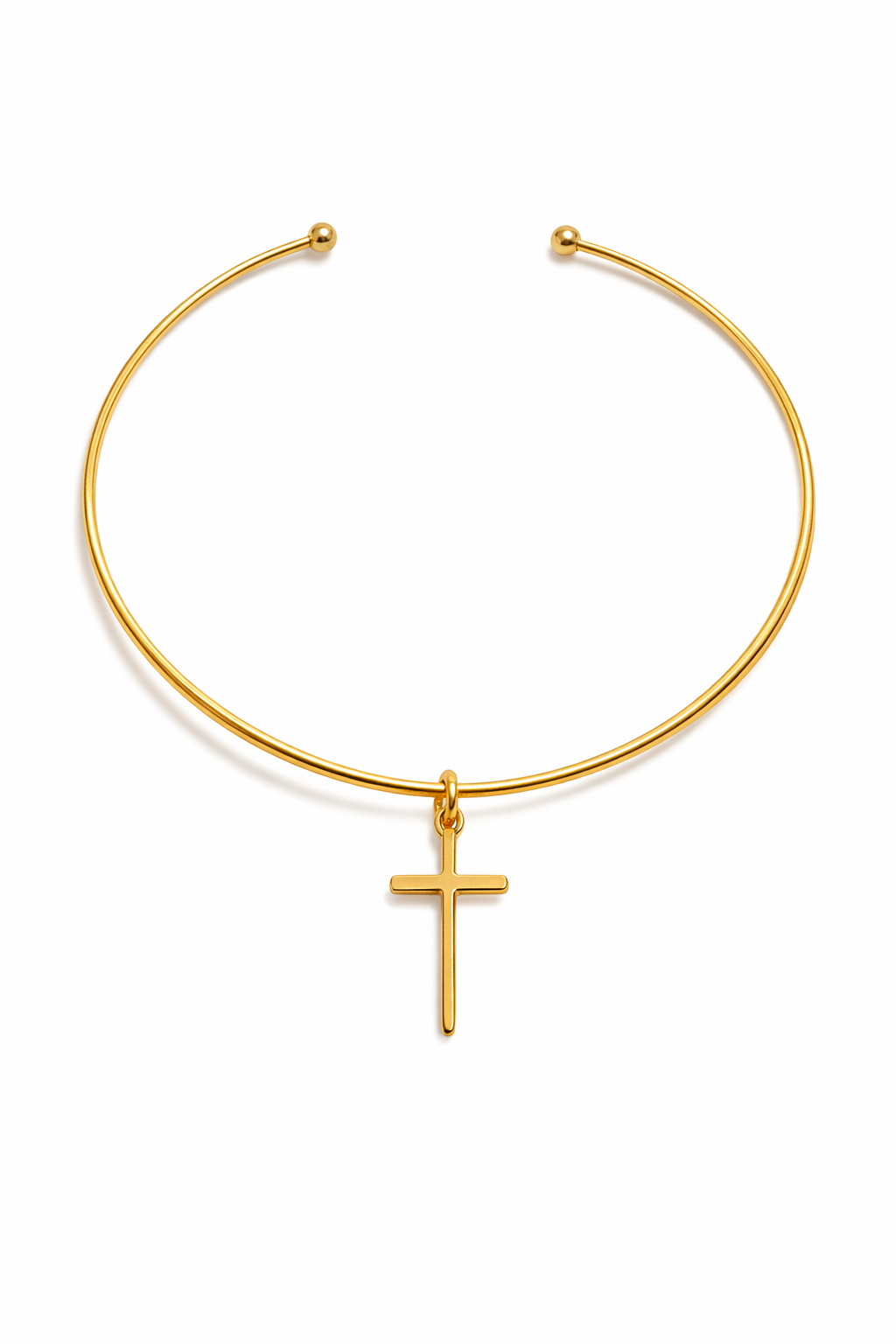 Ball Collar Necklace with Charms