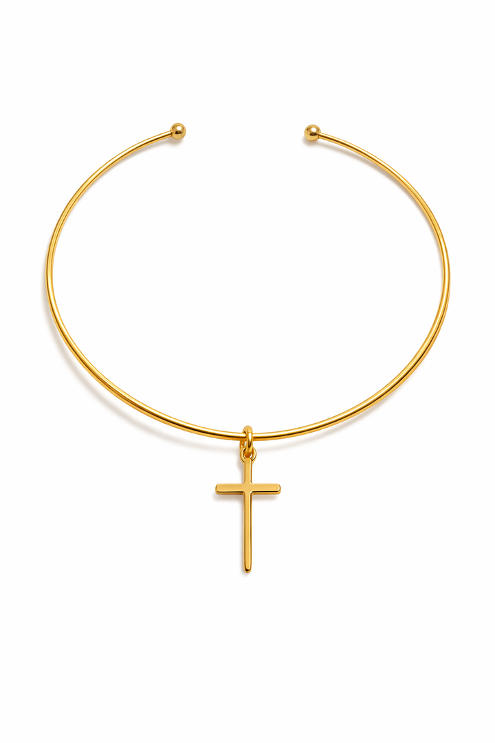 Ball Collar Necklace with Charms