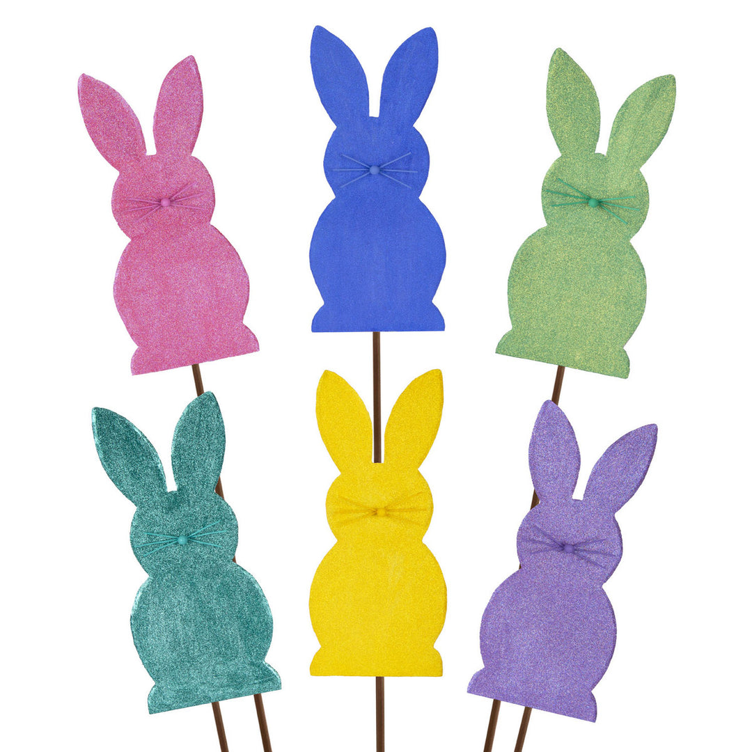 Glitter Bunnies Yard Stakes/Sitters