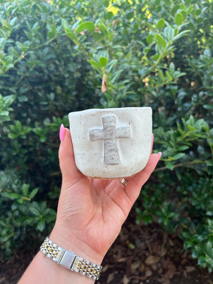 Oxford White Cross Candle