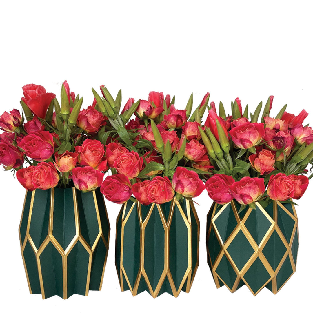 Paper Wrap Vases (Set of 3)