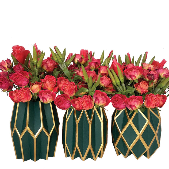 Paper Wrap Vases (Set of 3)