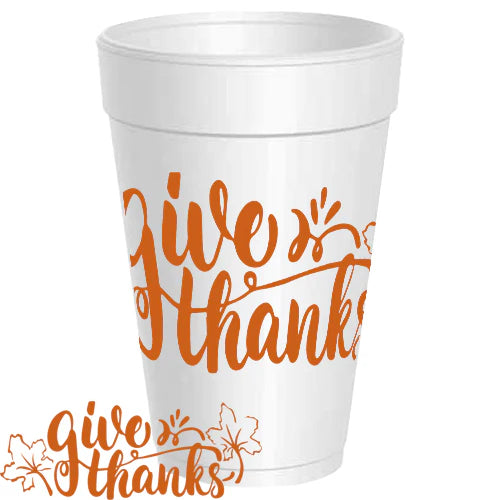 Fall Styrofoam Cups