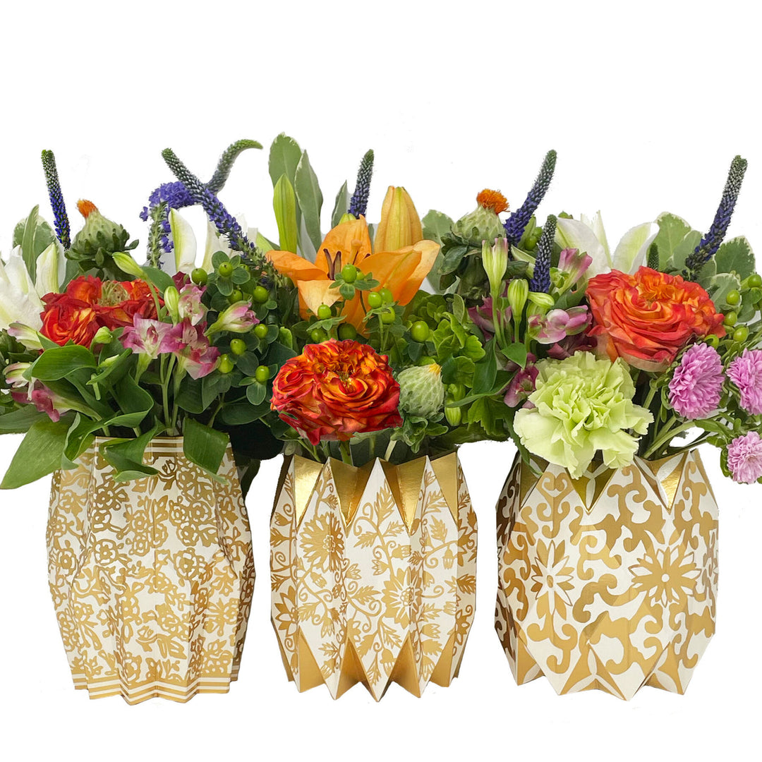 Paper Wrap Vases (Set of 3)