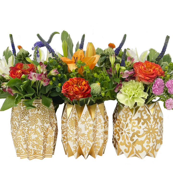 Paper Wrap Vases (Set of 3)