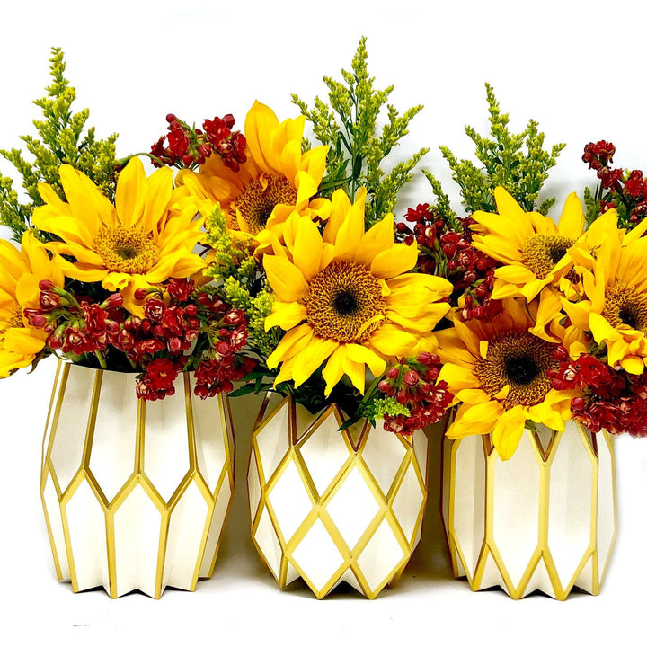 Paper Wrap Vases (Set of 3)