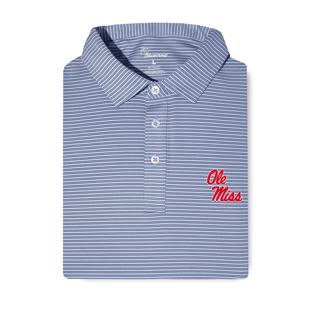 Graduate Stripe Performance Polo | Ole Miss
