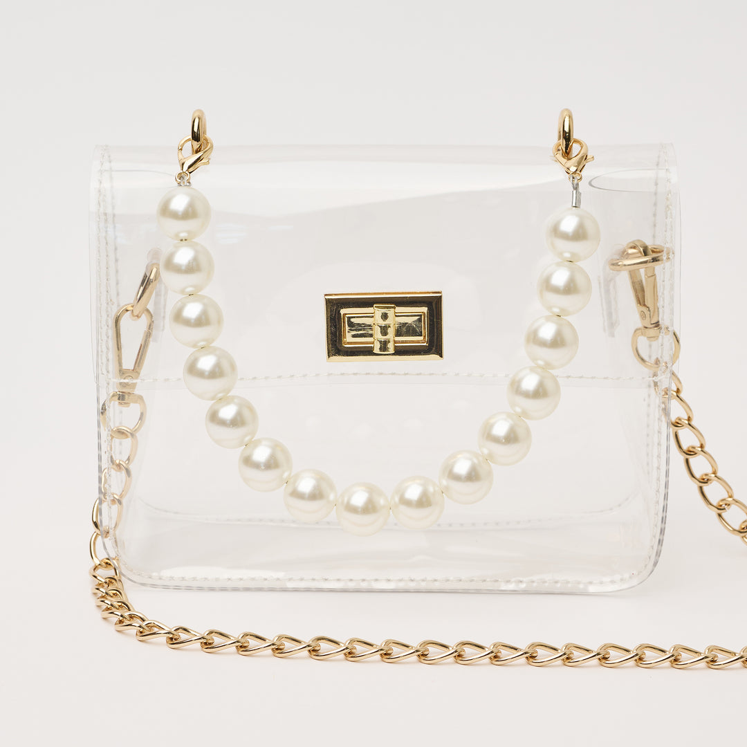 Audrey Pearl Clear Purse