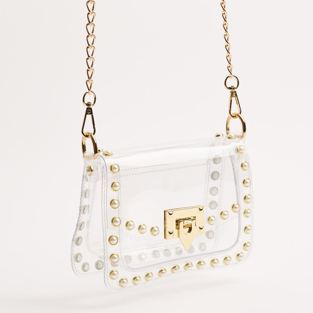Jackie Pearl Clear Purse