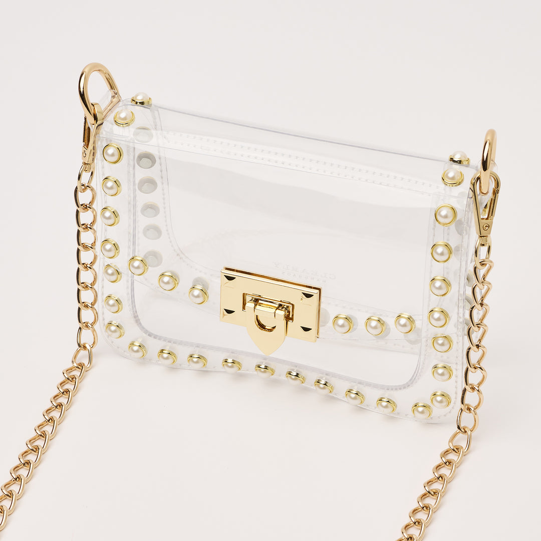 Jackie Pearl Clear Purse