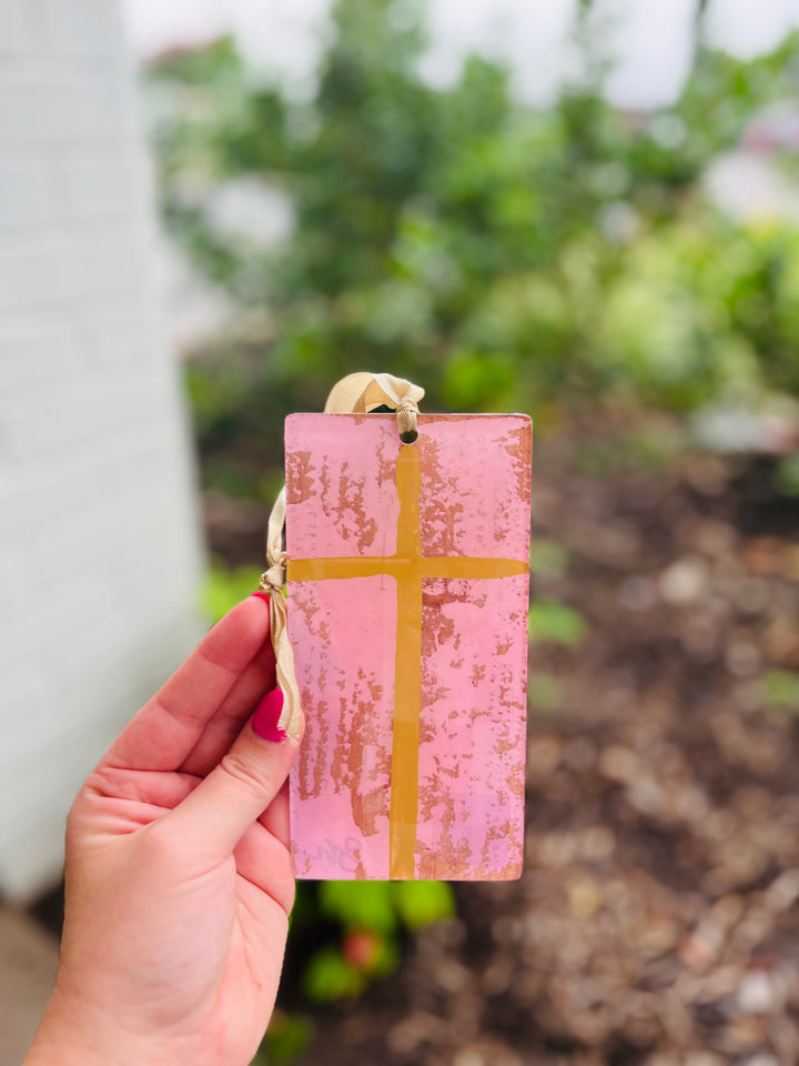 Colorful Cross Ornament