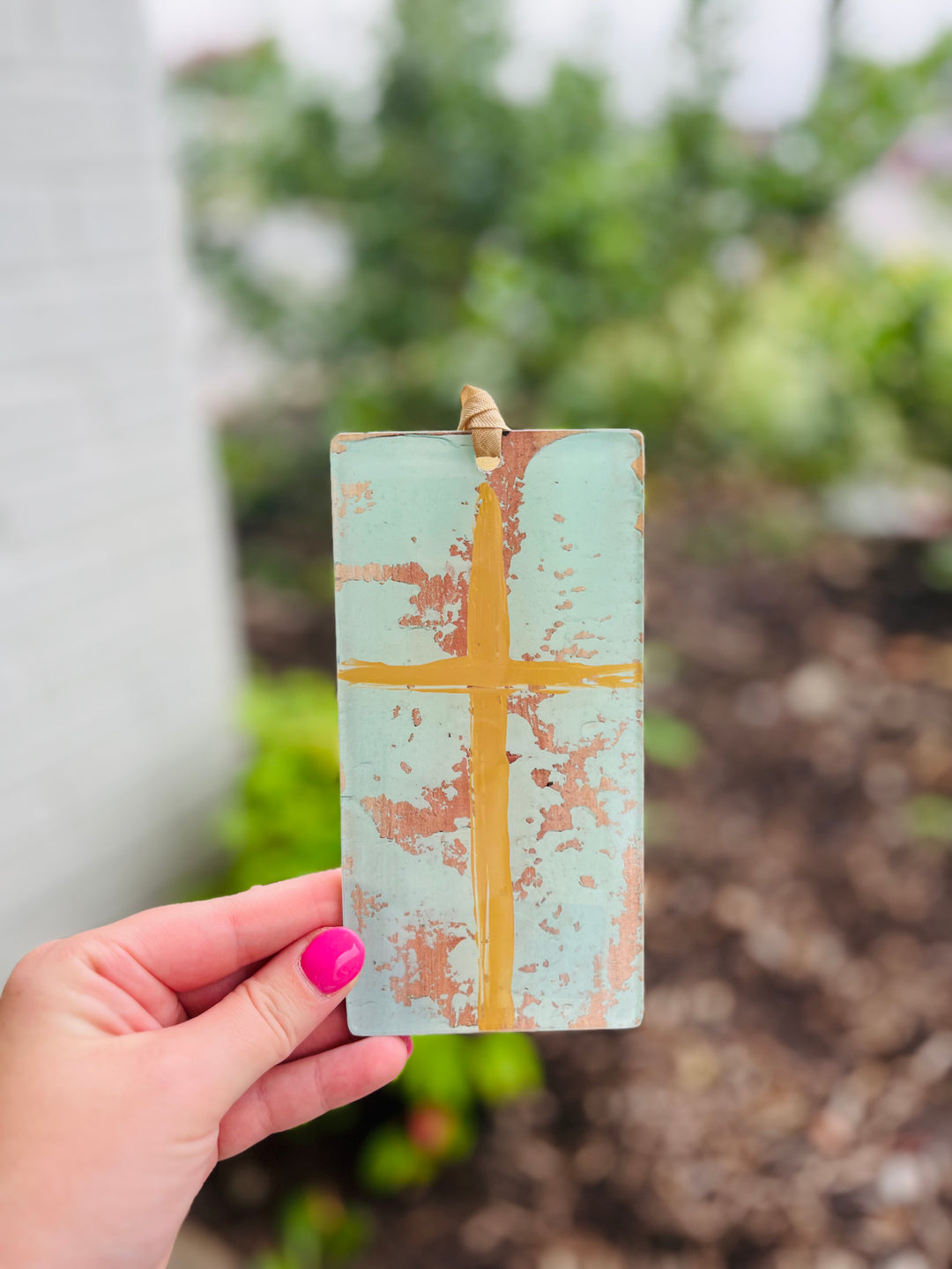 Colorful Cross Ornament