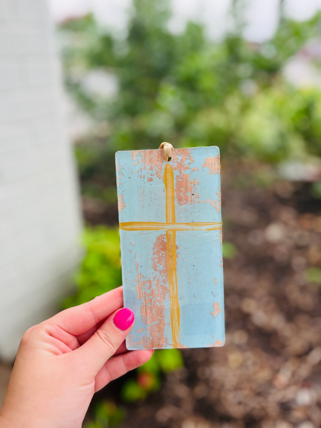 Colorful Cross Ornament