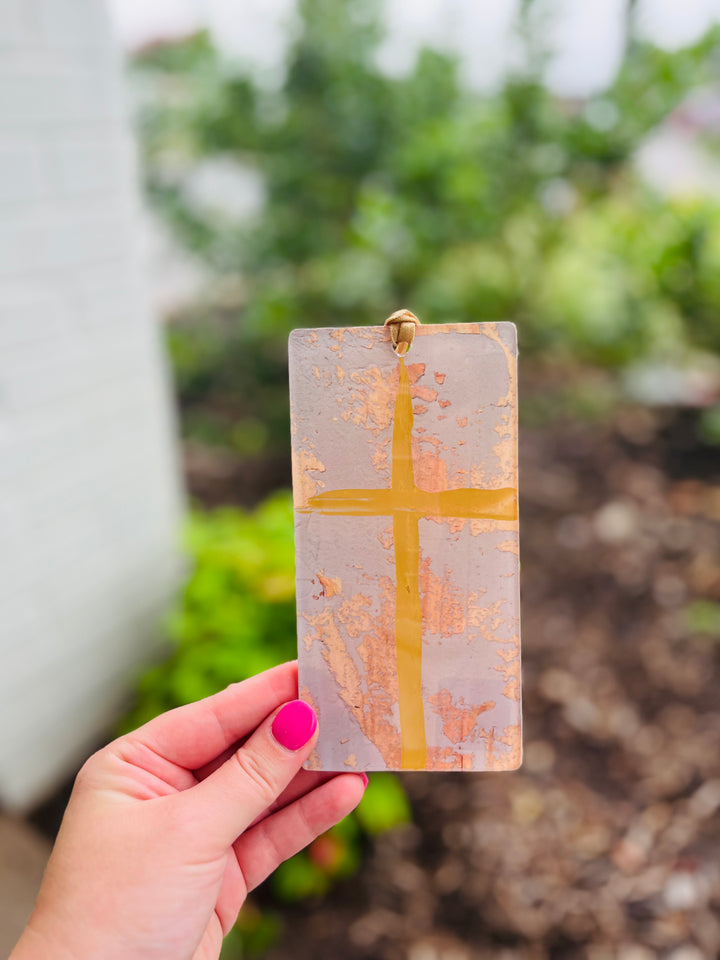 Colorful Cross Ornament