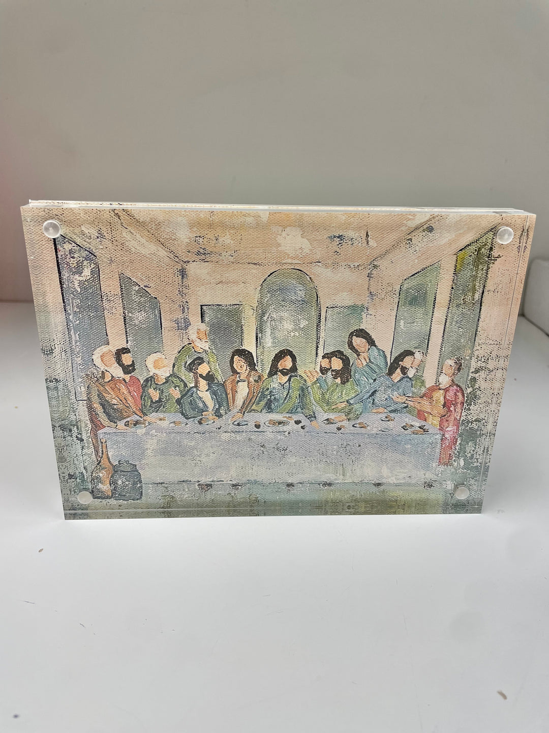 DM Last Supper Painting w/ Acrylic Frame