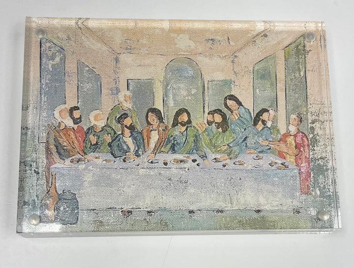 DM Last Supper Painting w/ Acrylic Frame