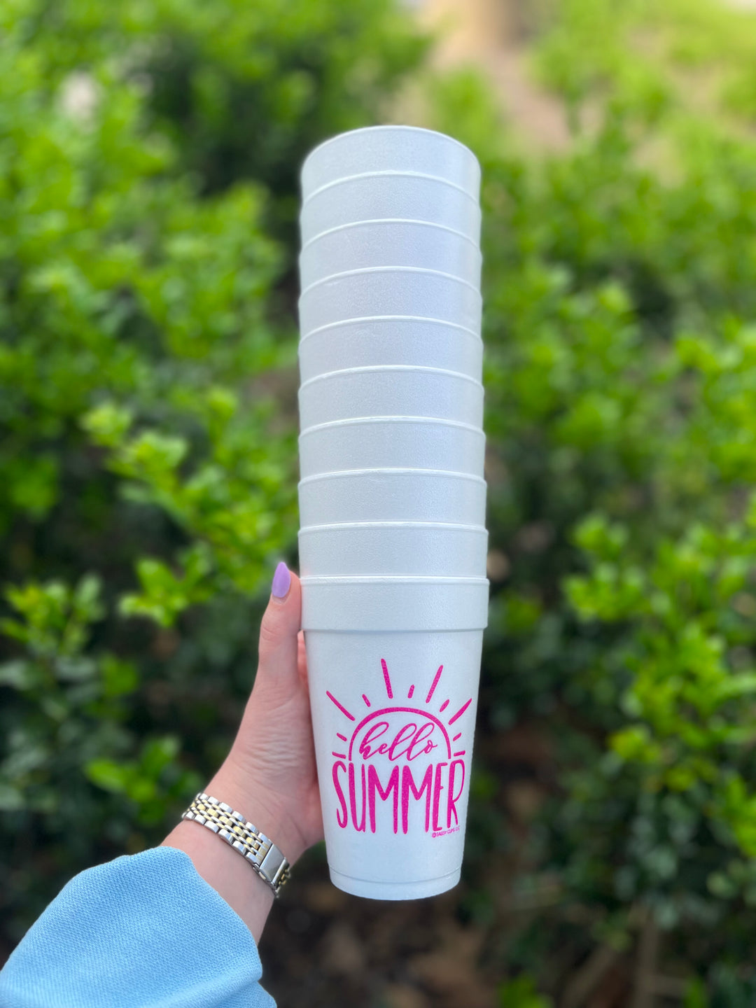 Summer Styrofoam Cups