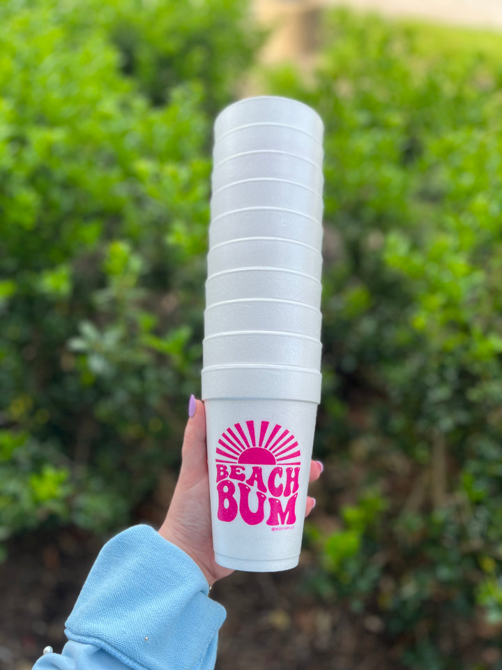 Beach Styrofoam Cups