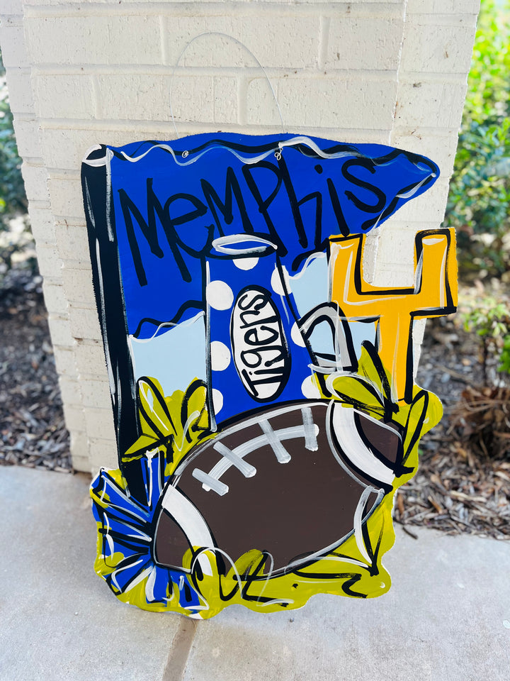 Football Time Door Hanger